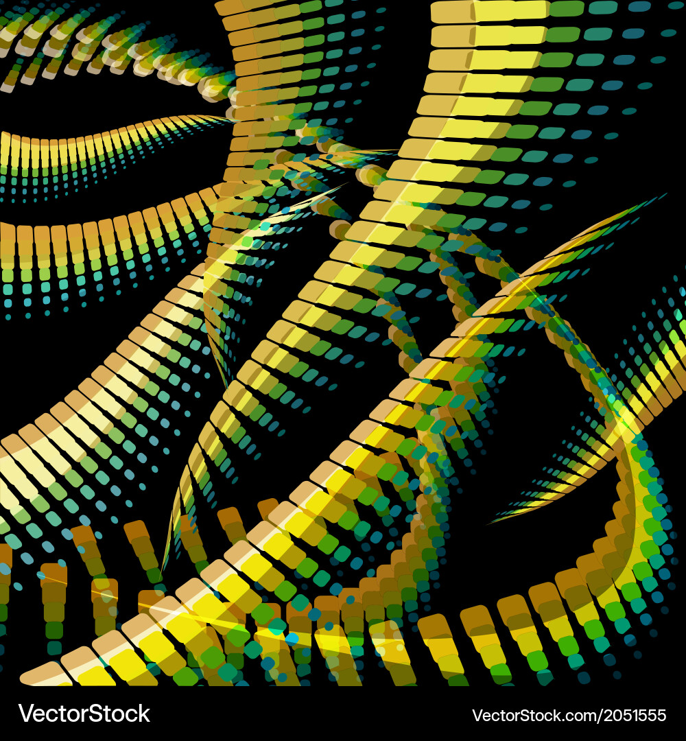 Dynamic Color Swirls vector image