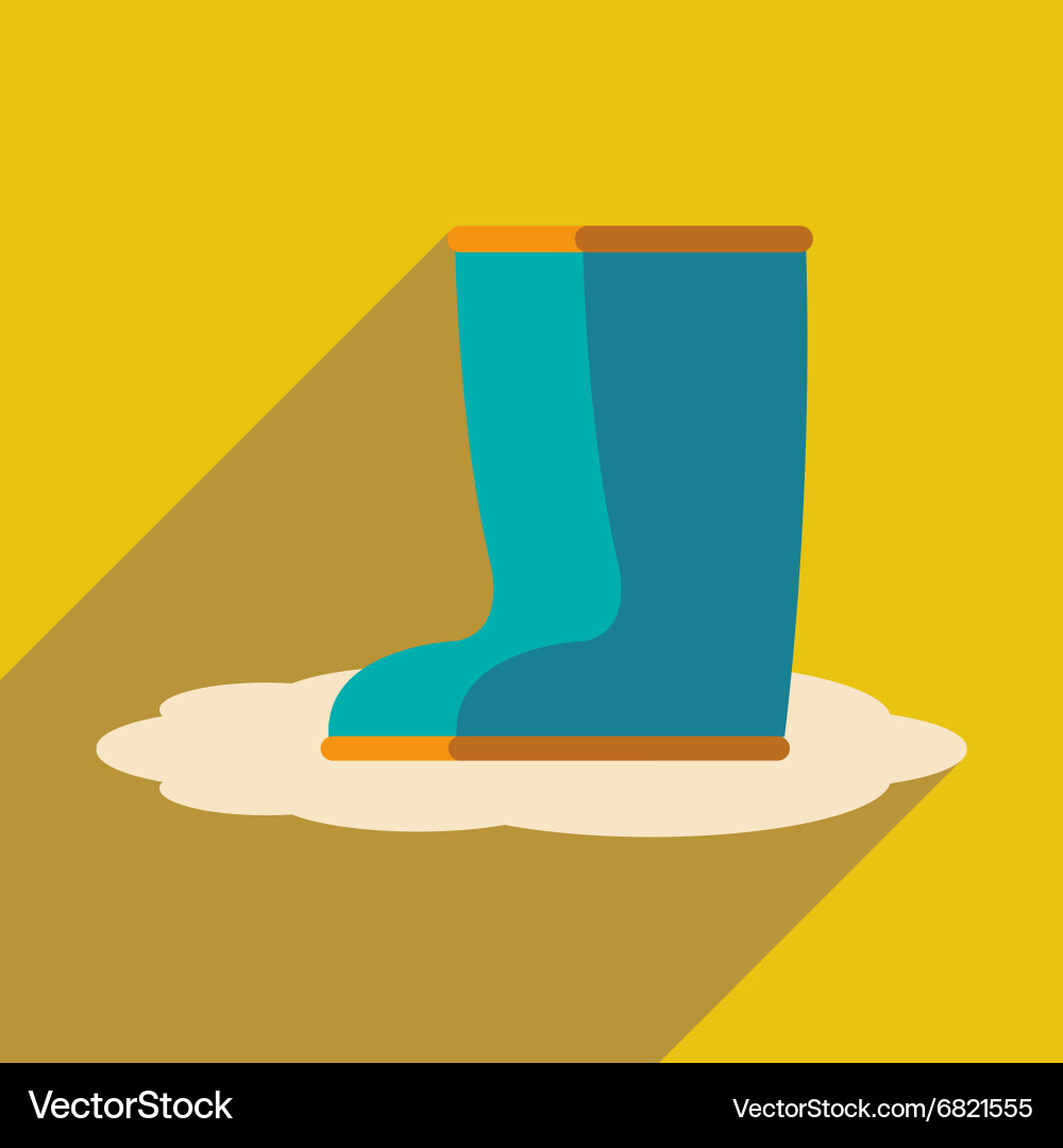 Flat with shadow icon and mobile application Vector Image