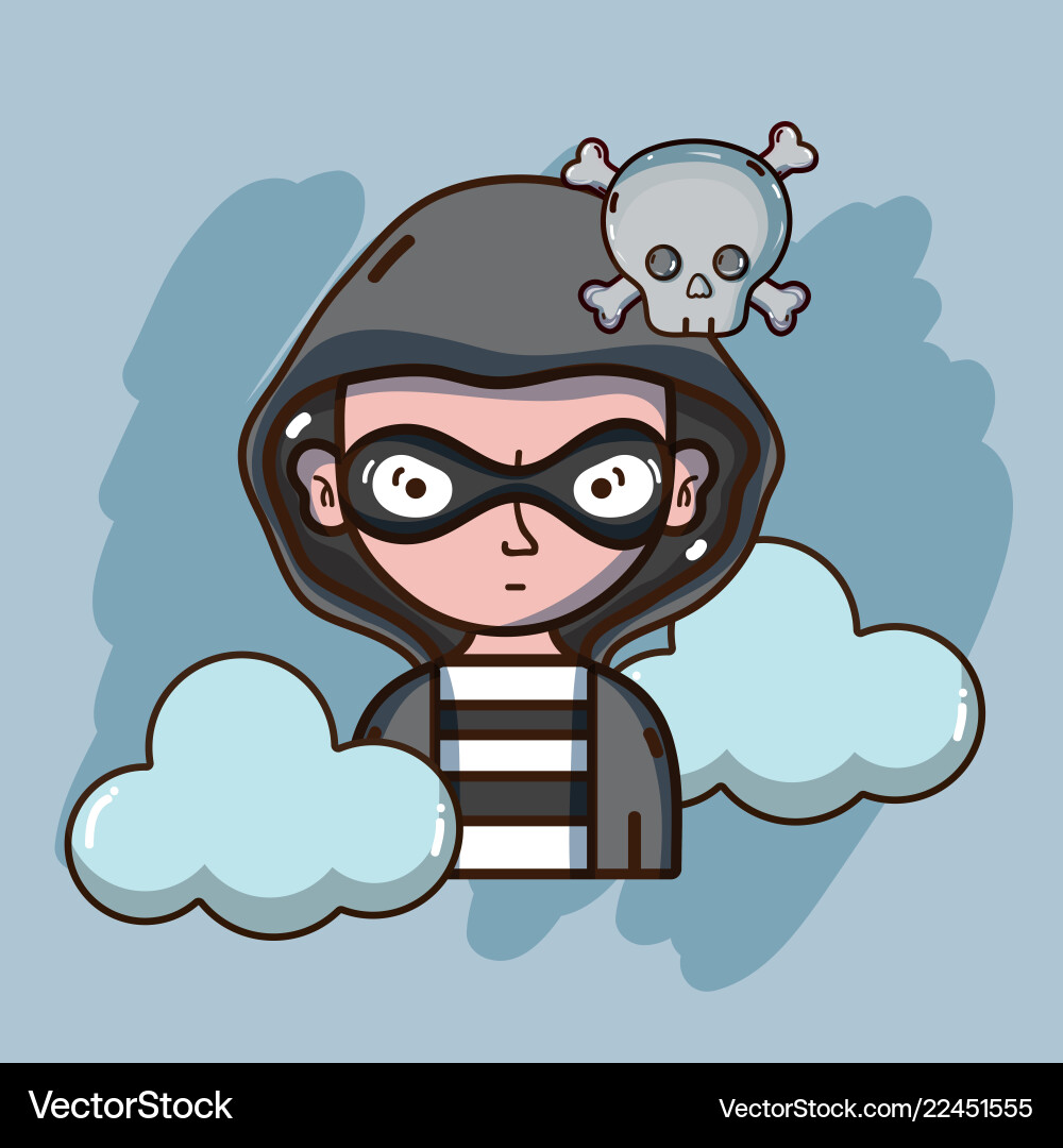 Hacker and security system technology Hacker and security system technology vector image