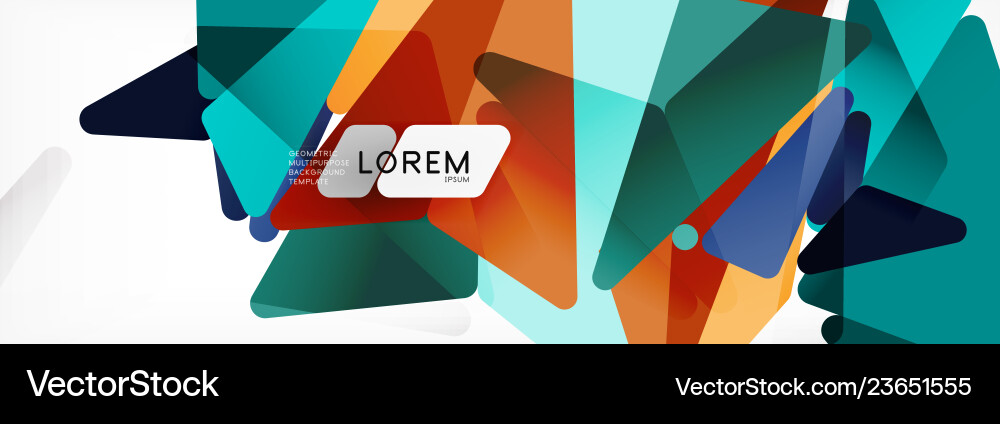Mosaic triangular low poly style abstract Mosaic triangular low poly style abstract vector image