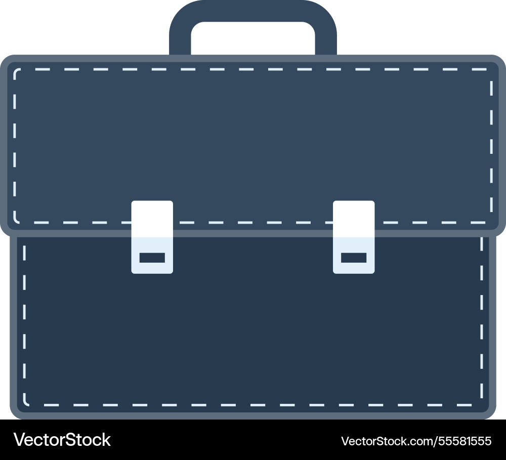 Portfolio flat web icon concept Royalty Free Vector Image