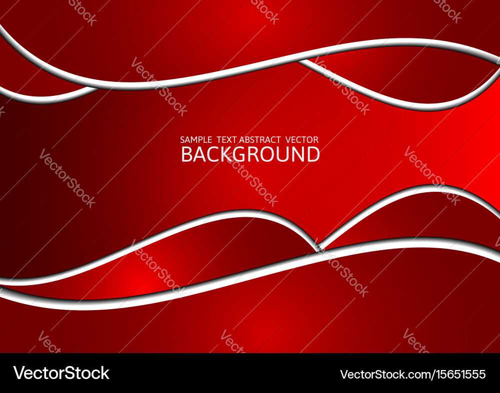 Red abstract background with copy space vector image
