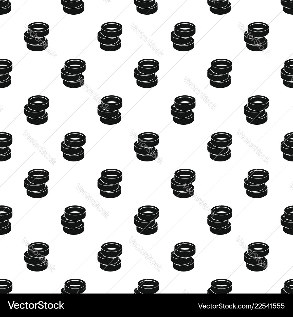 Stack of tire pattern seamless Vector Image