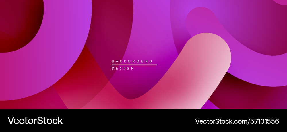 Abstract vibrant layers overlap creating smooth vector image