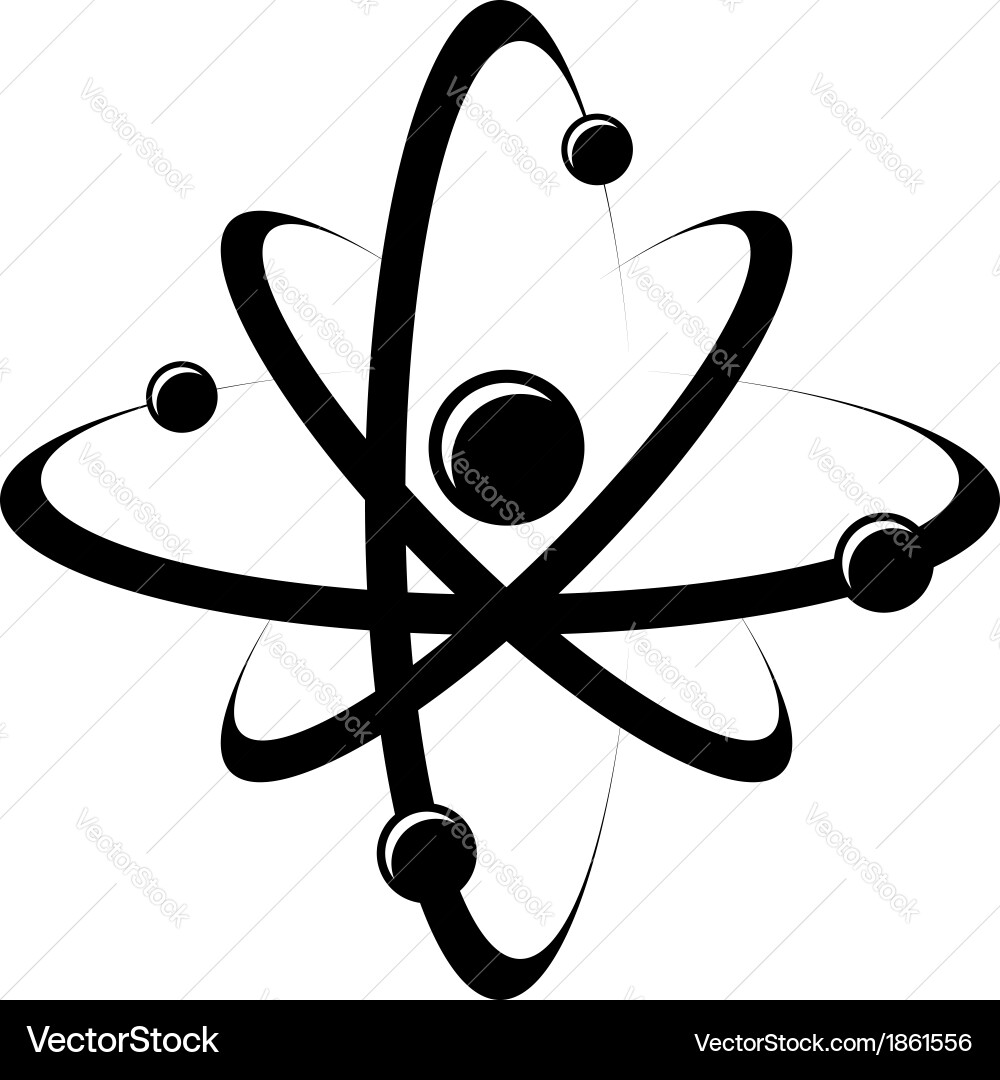 Atomic Structure Symbol vector image