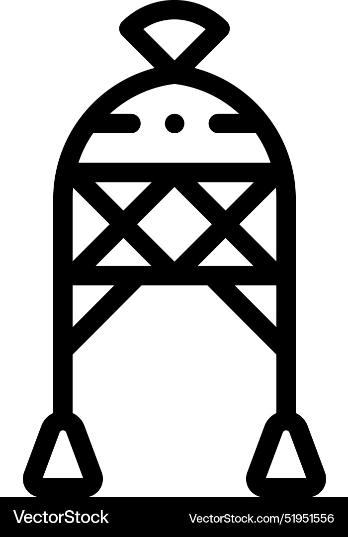 Chullo icon thin linear style design isolated Chullo icon thin linear style design isolated Vector Image
