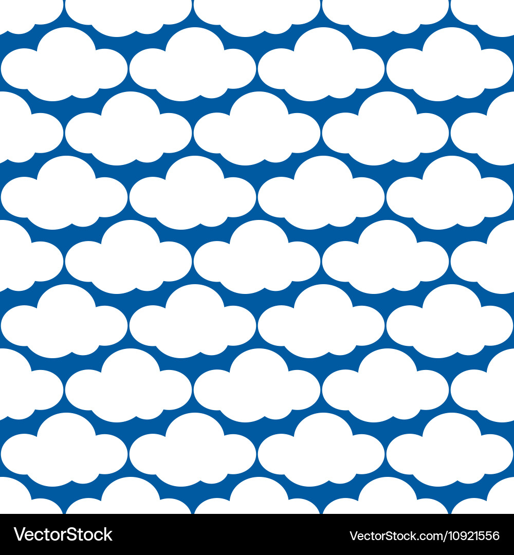 Clouds weather seamless pattern vector image