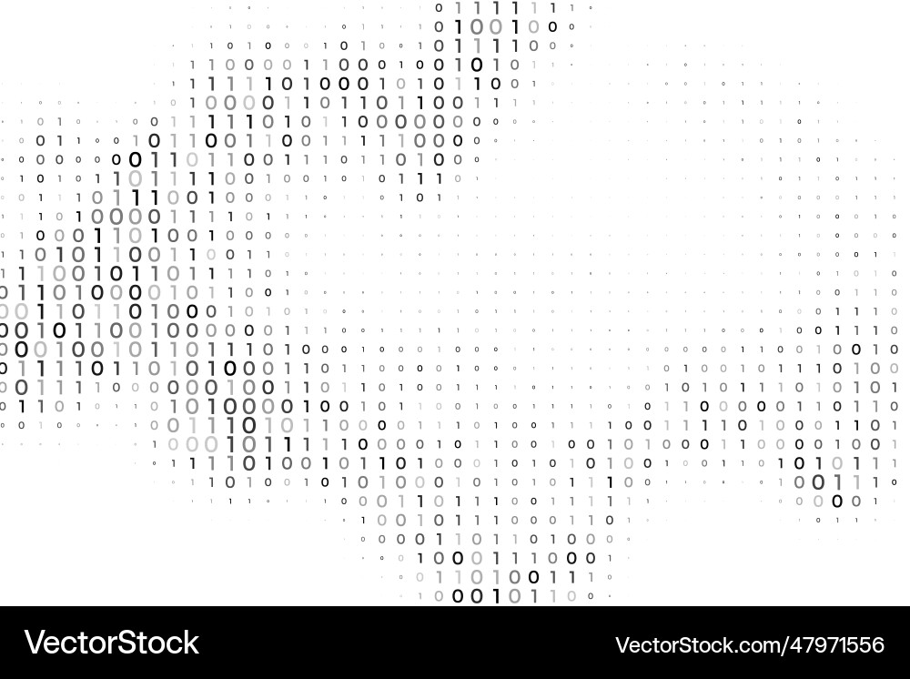 Digital binary code futuristic background Digital binary code futuristic background vector image