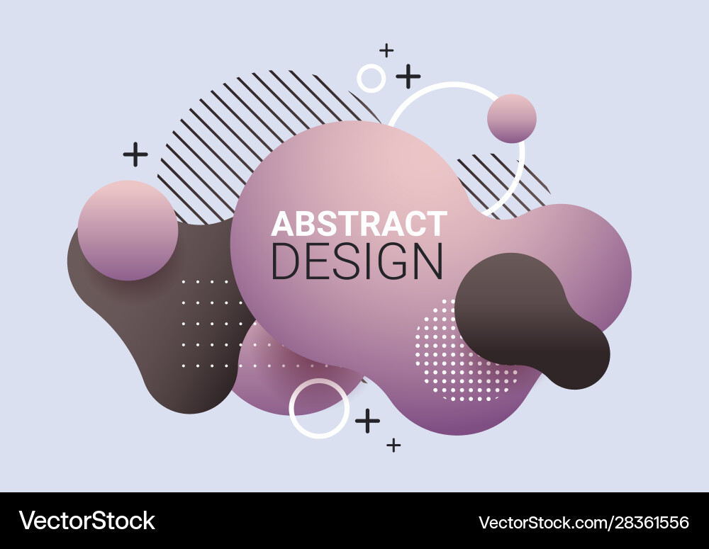 Dynamical colored form gradient abstract banner Dynamical colored form gradient abstract banner vector image