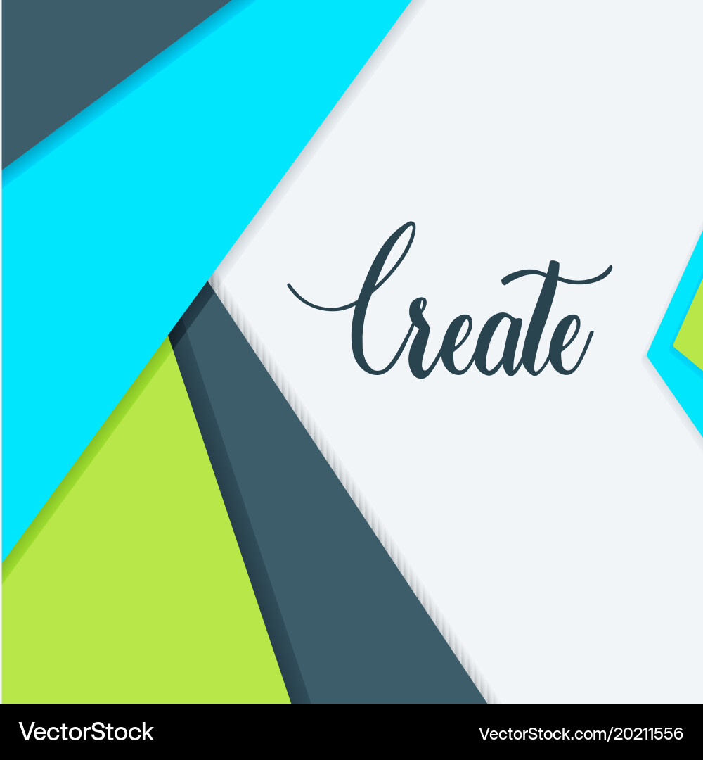 Material design of abstract elements Vector Image
