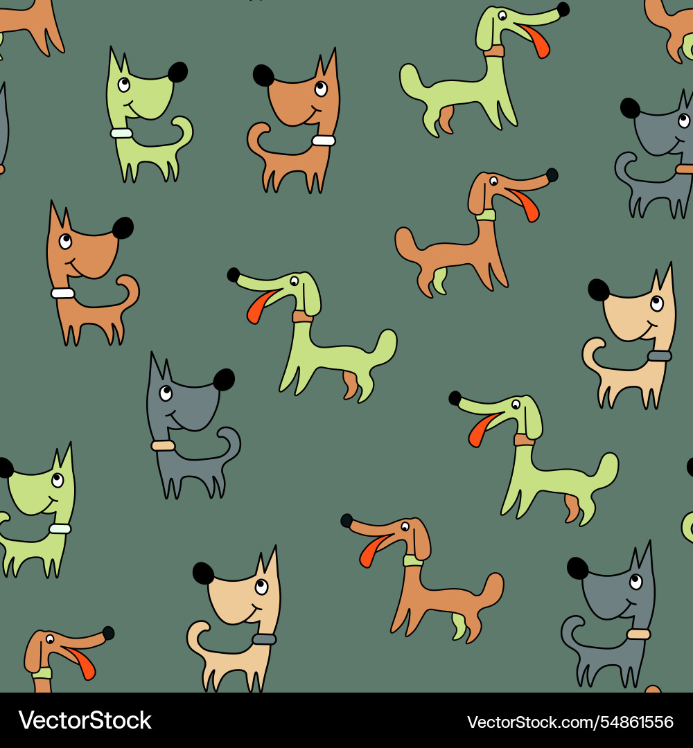 Seamless repeating childish pattern Vector Image