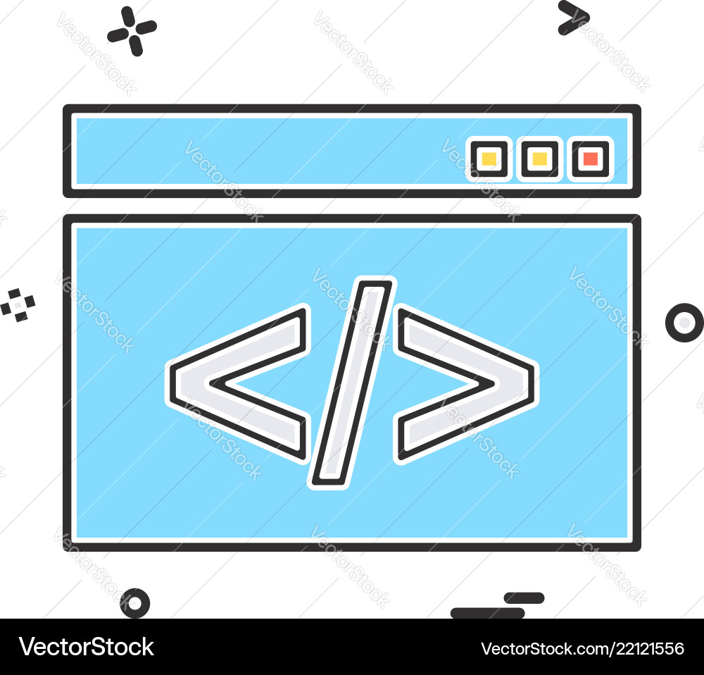 Web layout icon design Web layout icon design vector image