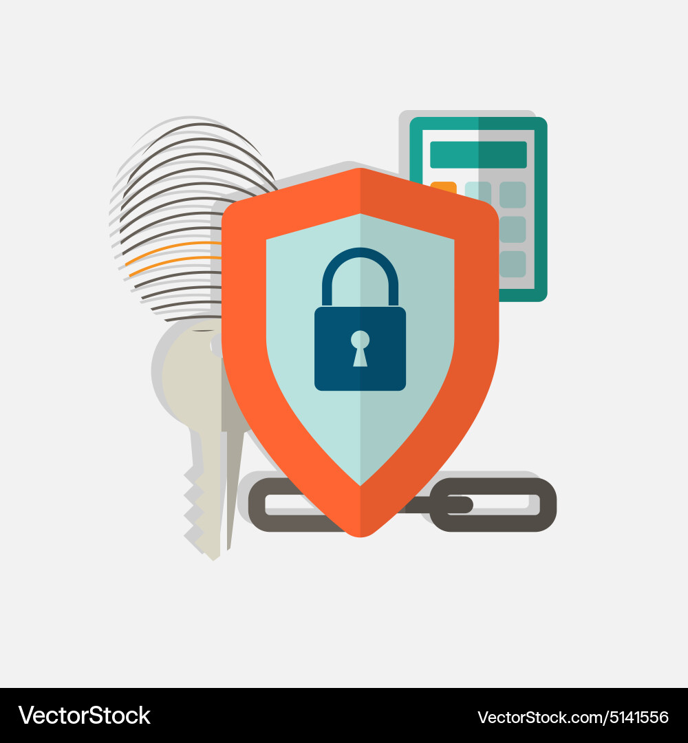 Web security concept icon vector image