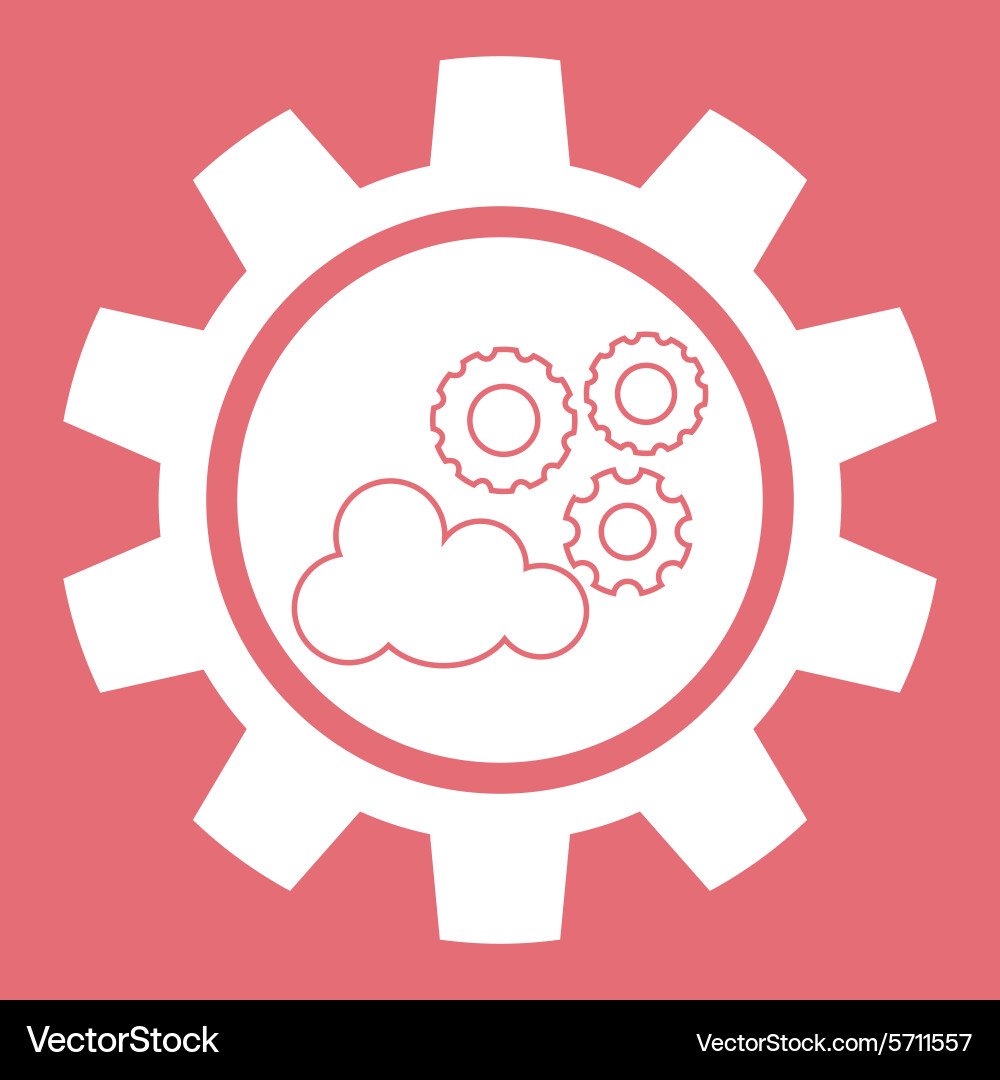Cloud computing design Vector Image