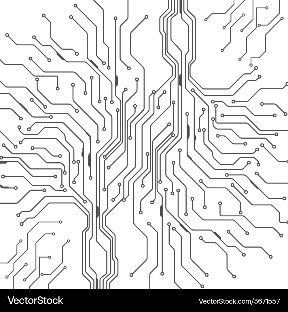 Digital Technology Circuit Background vector image