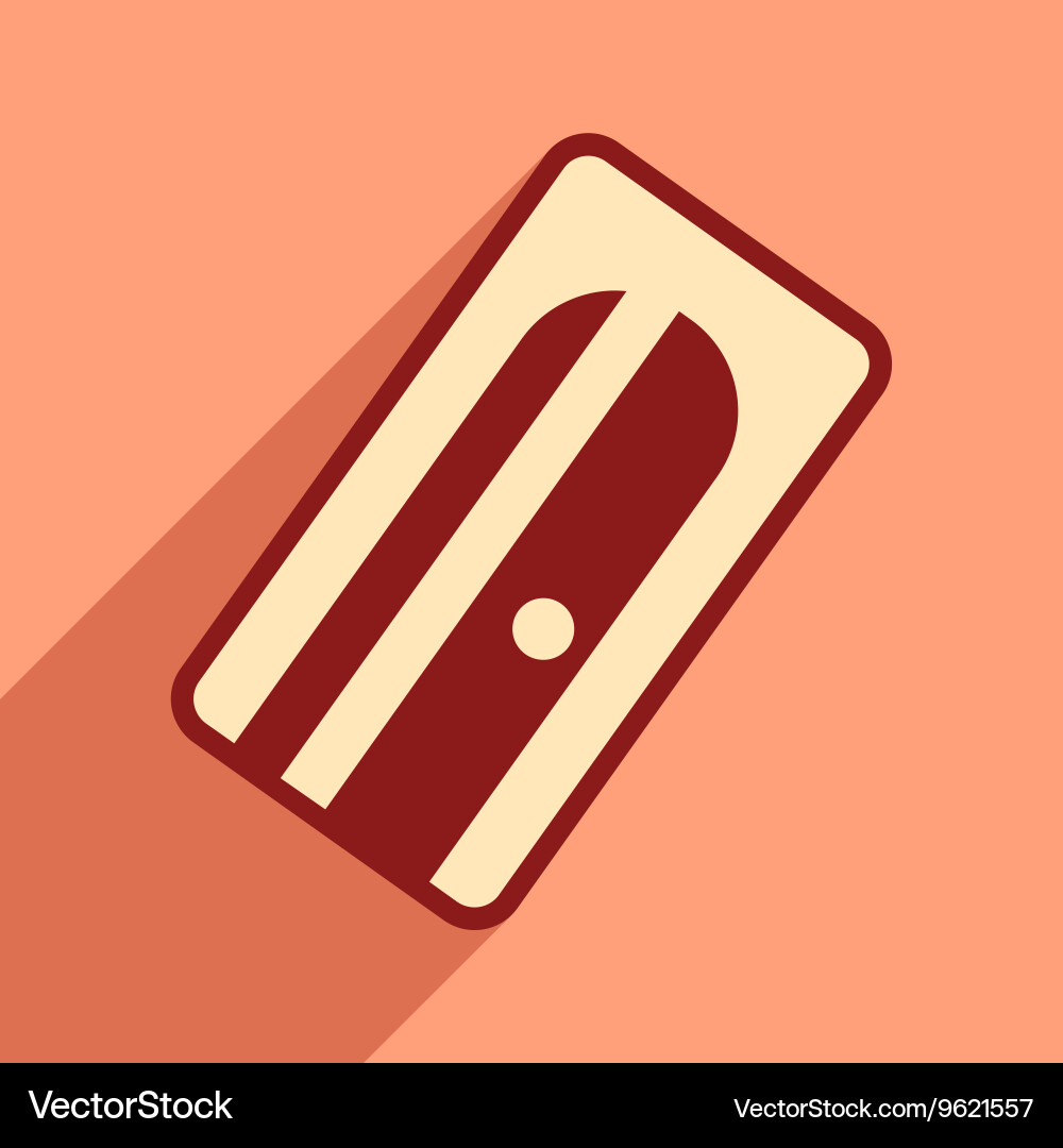 Flat with shadow icon and mobile application vector image