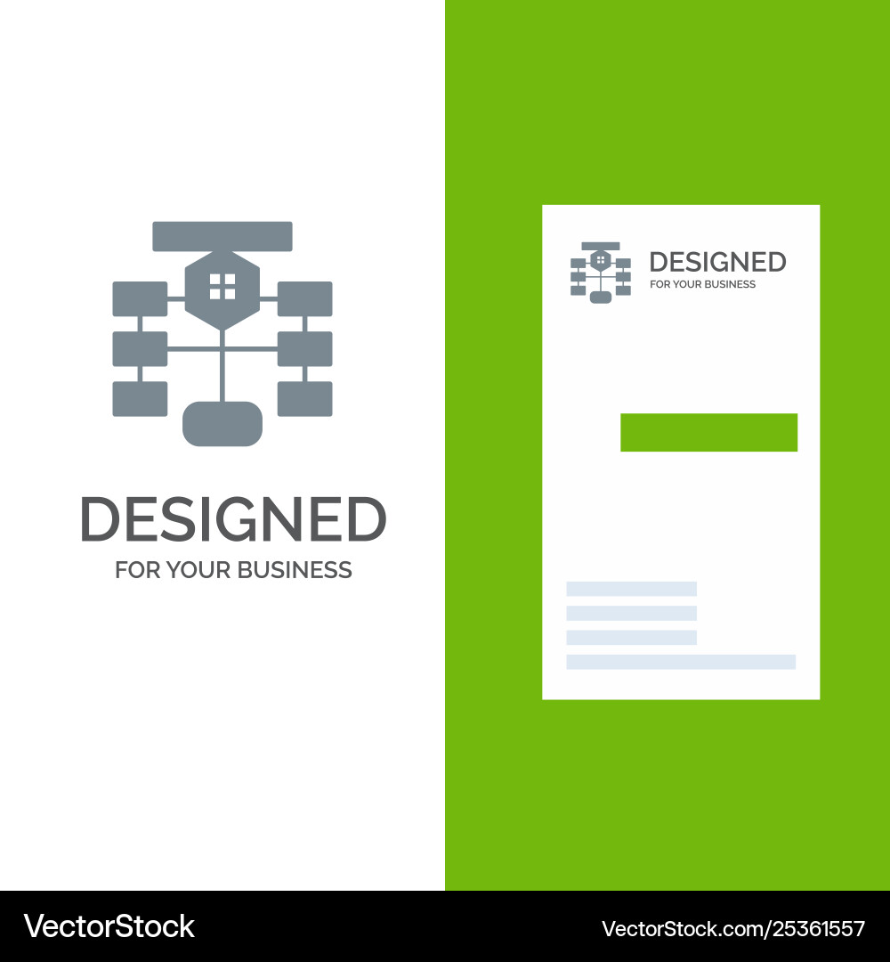 Flowchart flow chart data database grey logo Flowchart flow chart data database grey logo vector image