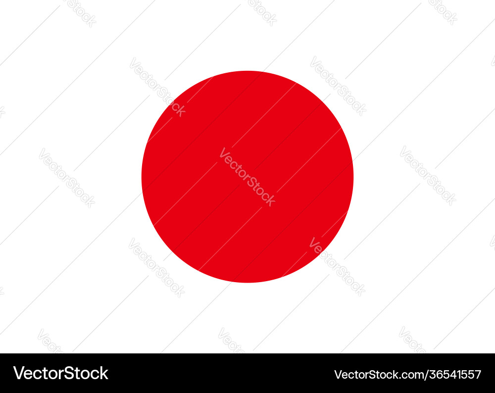 Japan flag icon national japanese button Vector Image