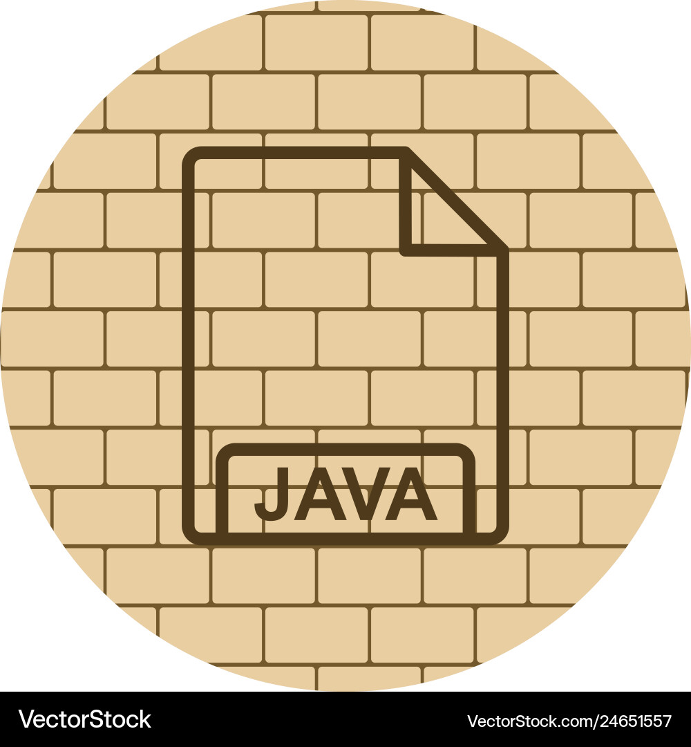 Java icon vector image