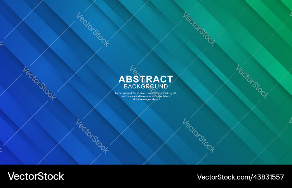 Modern 3d shapes background with diagonal style vector image