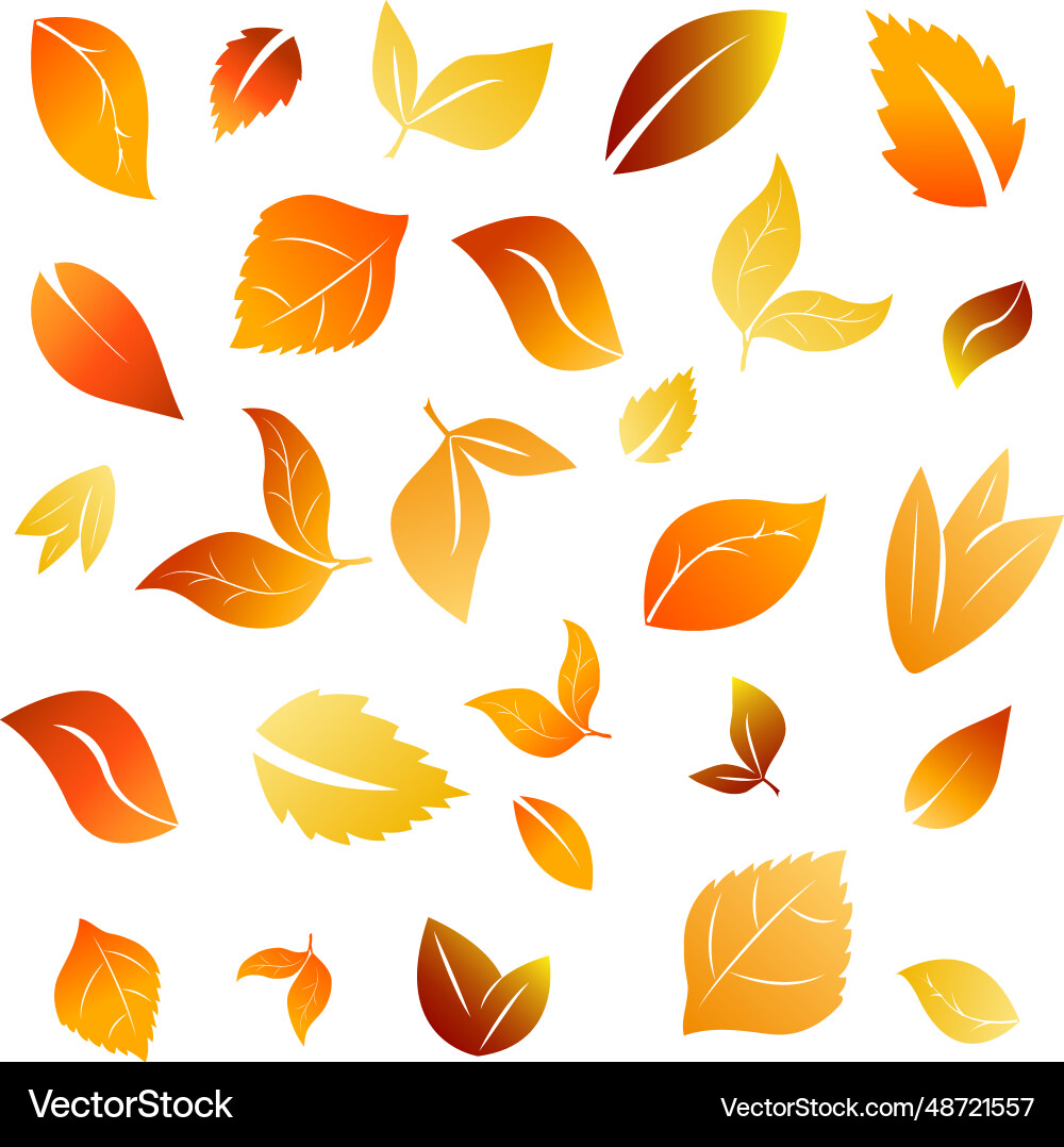 Multicolored autumn seamless pattern Multicolored autumn seamless pattern vector image