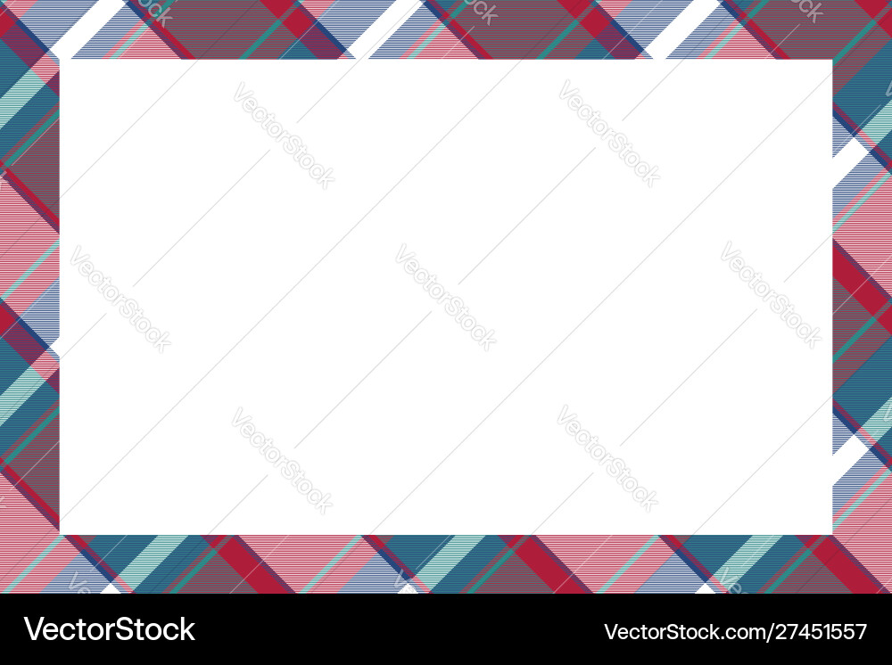 Rectangle borders and frames border pattern vector image