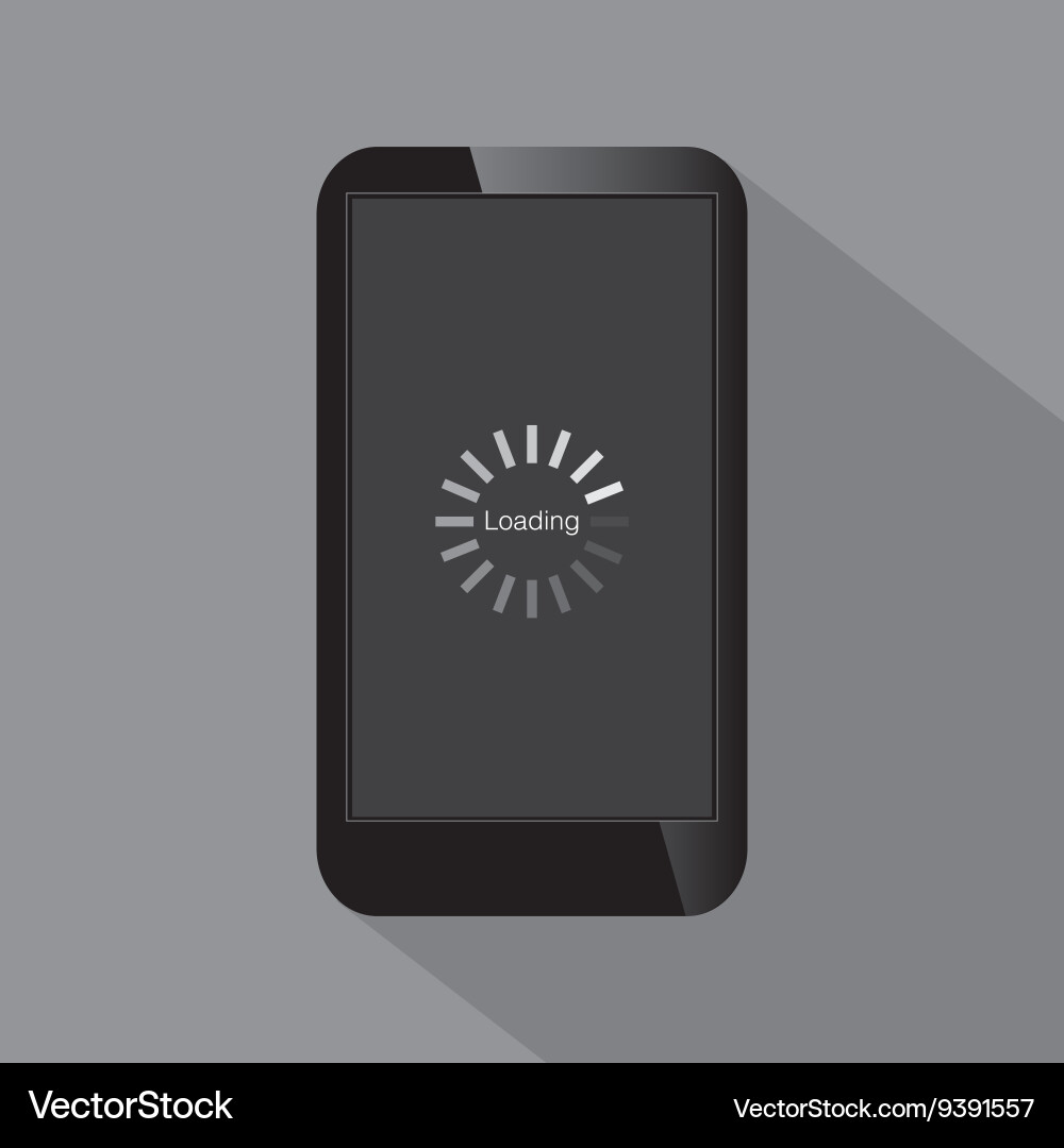 Smartphone Loading Screen Vector Image