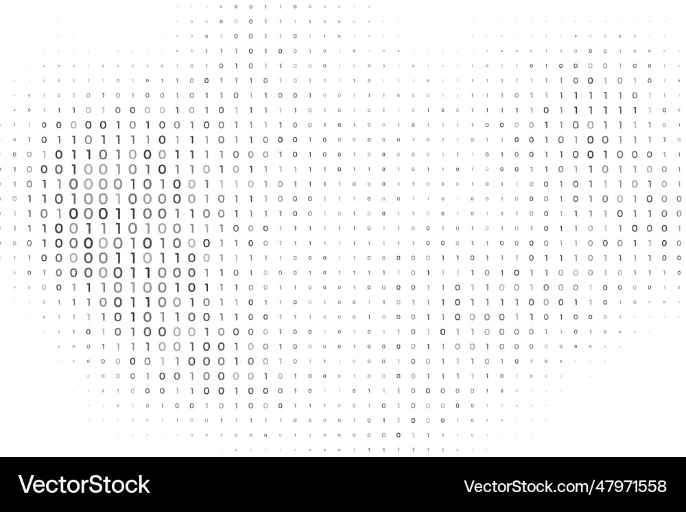 Abstract Binary Code Wallpaper vector image