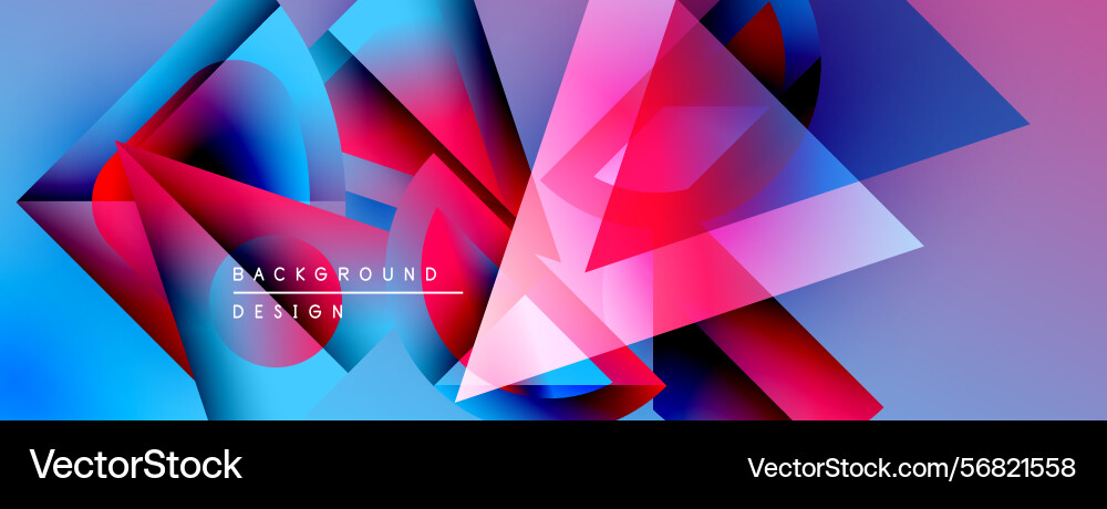 Abstract geometric shapes overlap creating Abstract geometric shapes overlap creating Vector Image