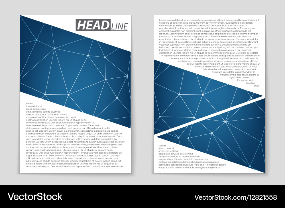 Abstract layout background set for art vector image
