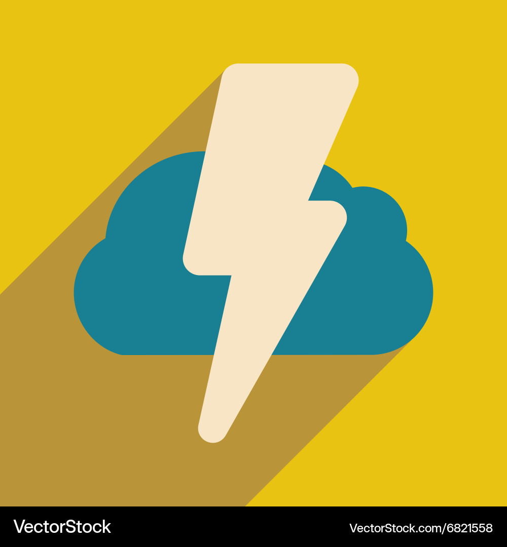 Flat with shadow icon and mobile application Vector Image