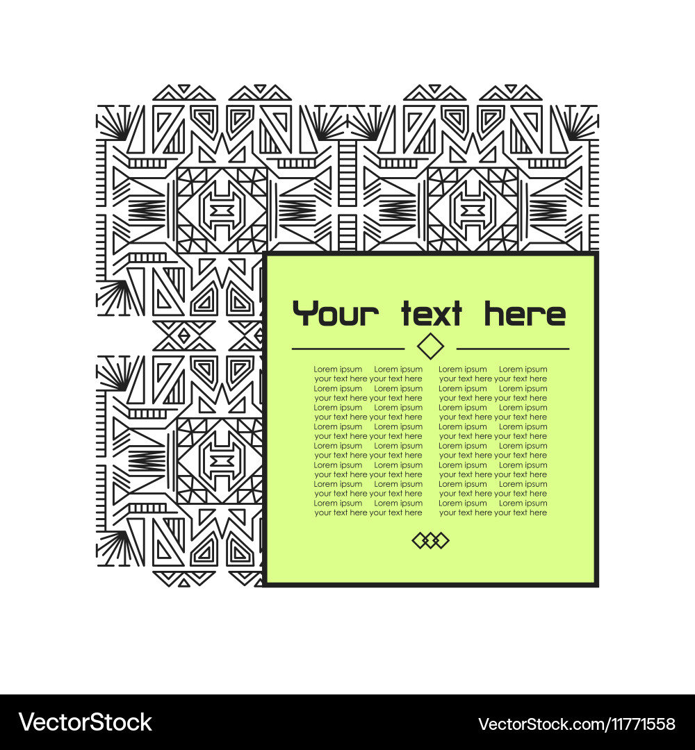 Geometric linear pattern vector image