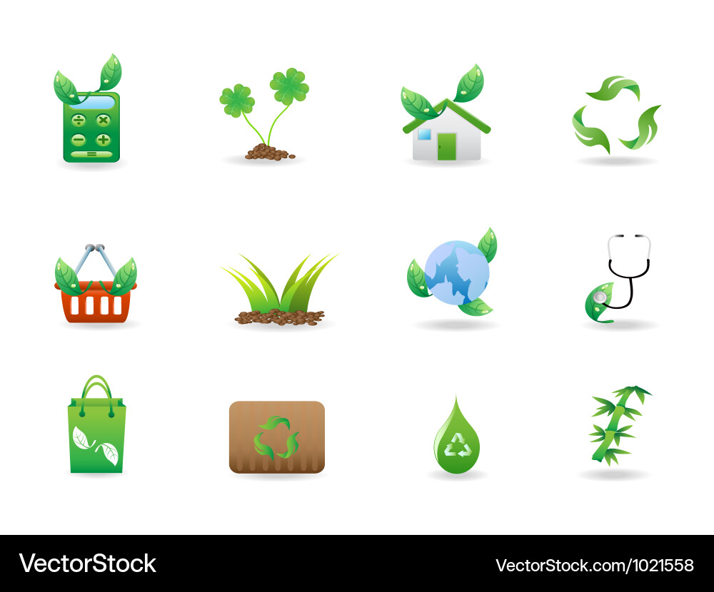Green icon Vector Image