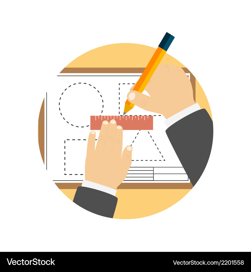 Instruments for design and architecture vector image
