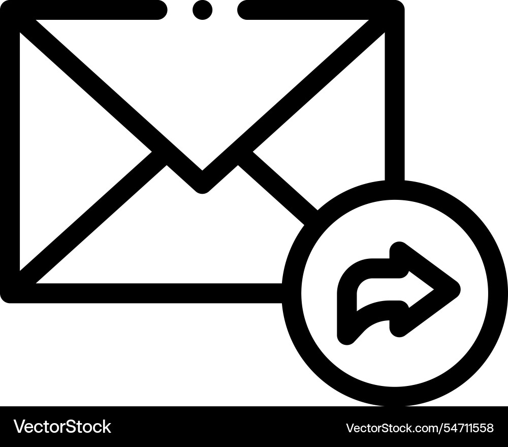 Mail icon thin linear style design isolated Mail icon thin linear style design isolated vector image