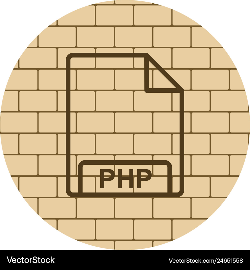 Php icon vector image