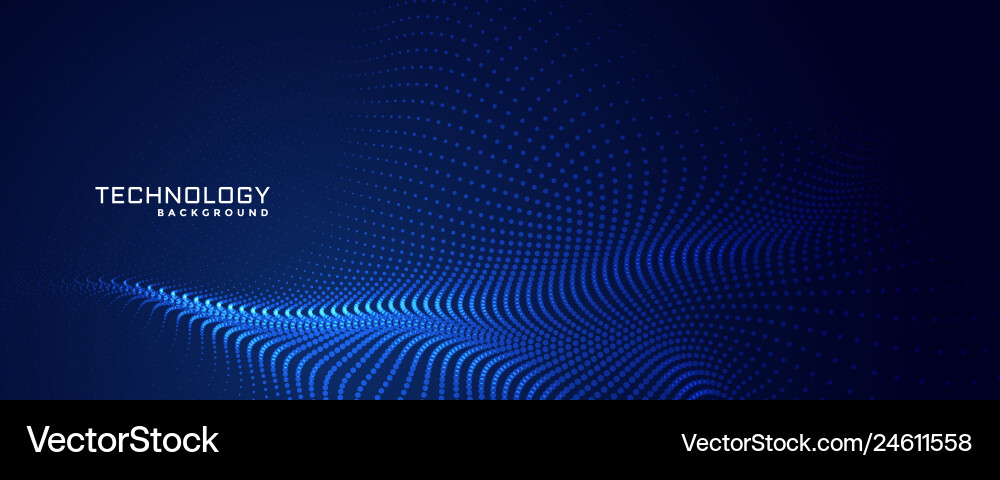 Technology Particle Background vector image