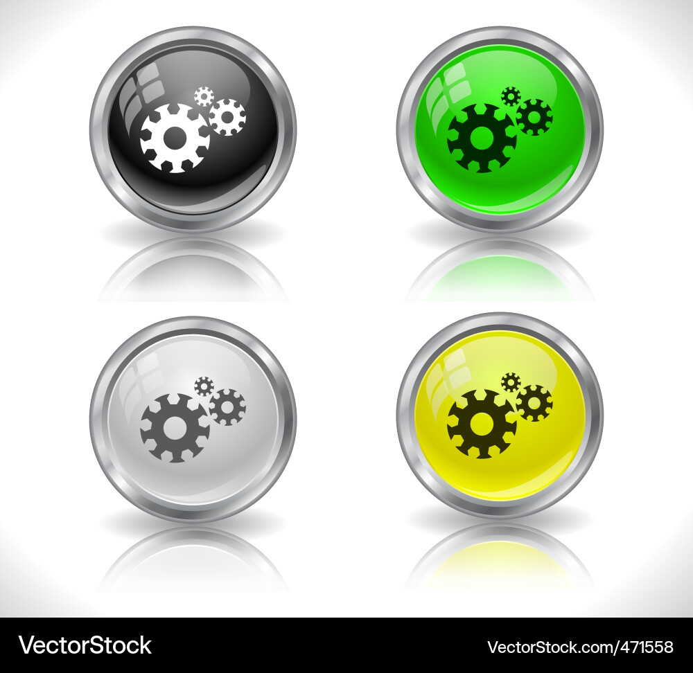 Web design buttons Vector Image