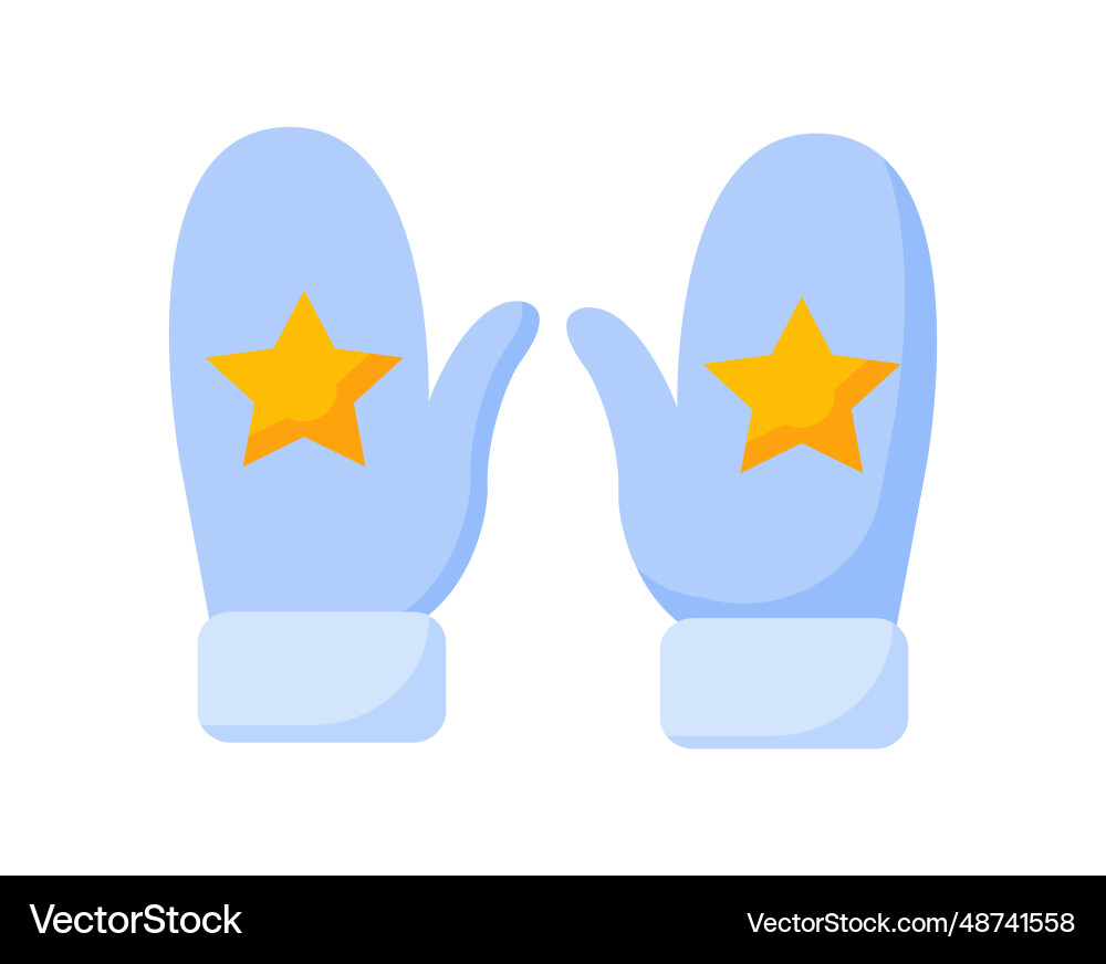 Winter gloves concept Winter gloves concept vector image
