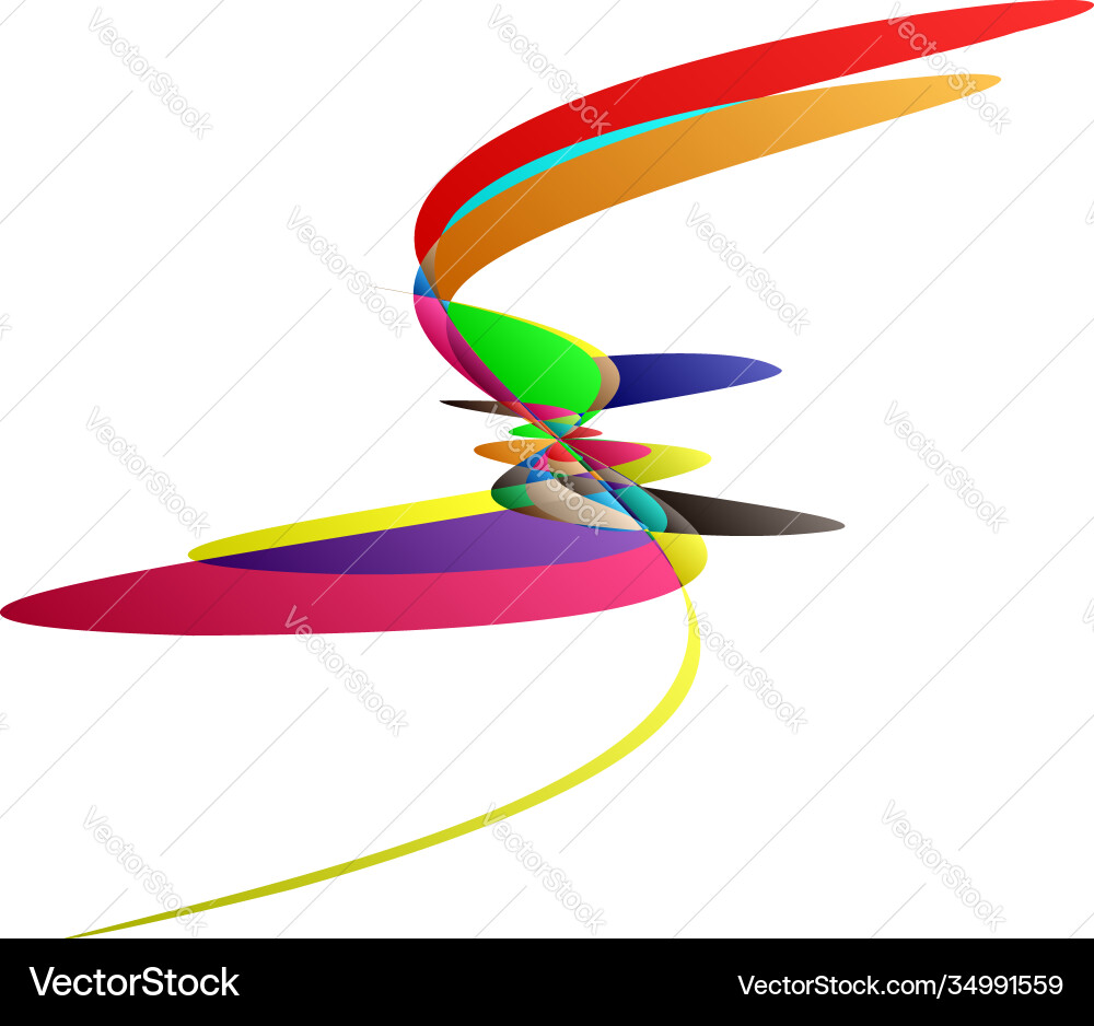 Abstract knot design element random intersecting Abstract knot design element random intersecting Vector Image