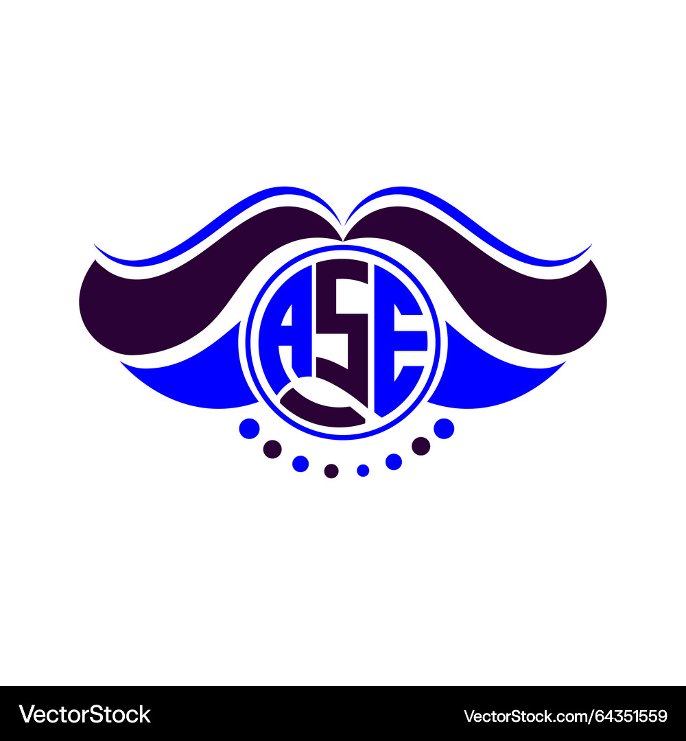Abstract Writng ASE Initial Logo - Abstract Emblem โ Royalty-Free Vector | VectorStock