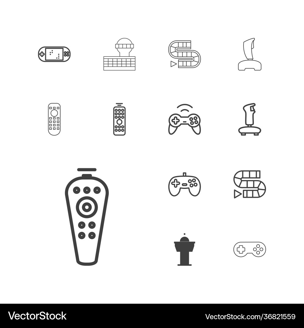 Controller icons Vector Image