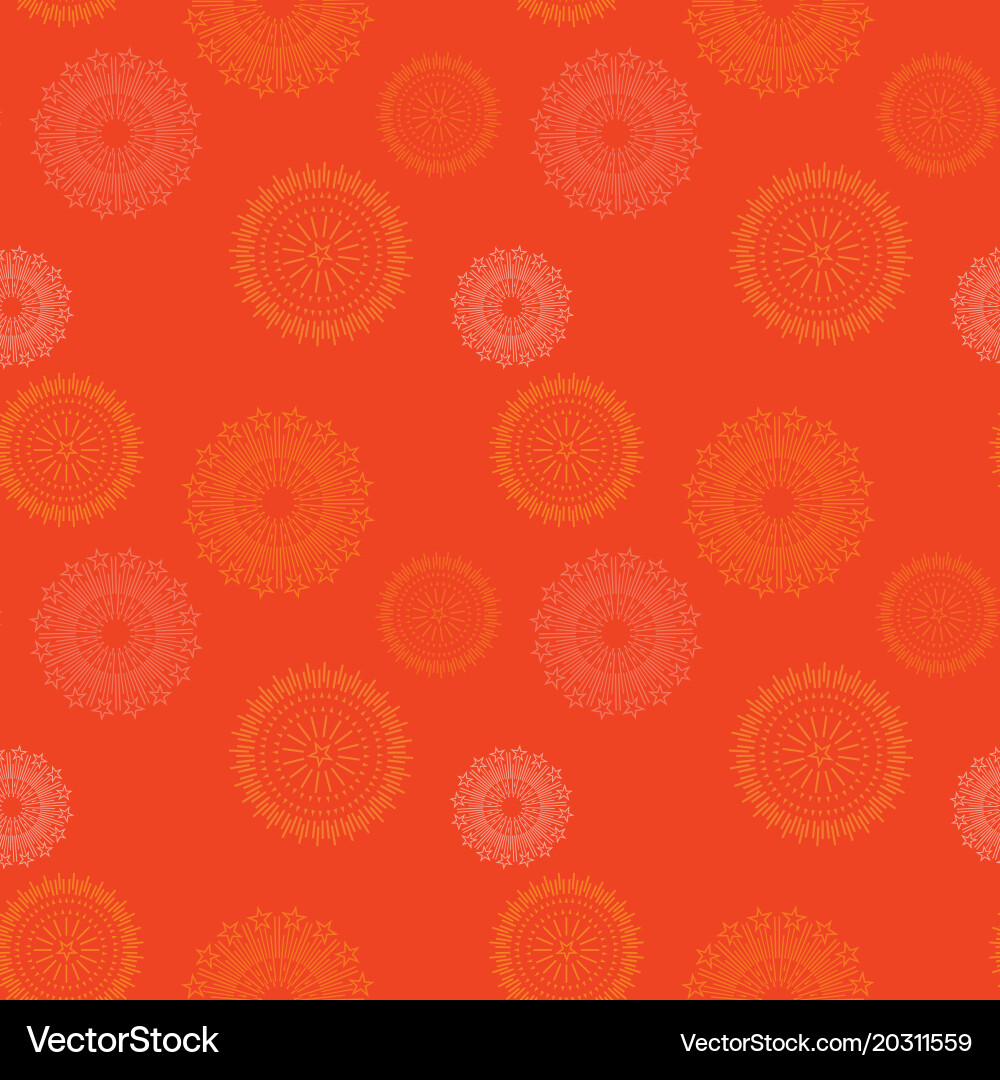 Firework seamless pattern Vector Image