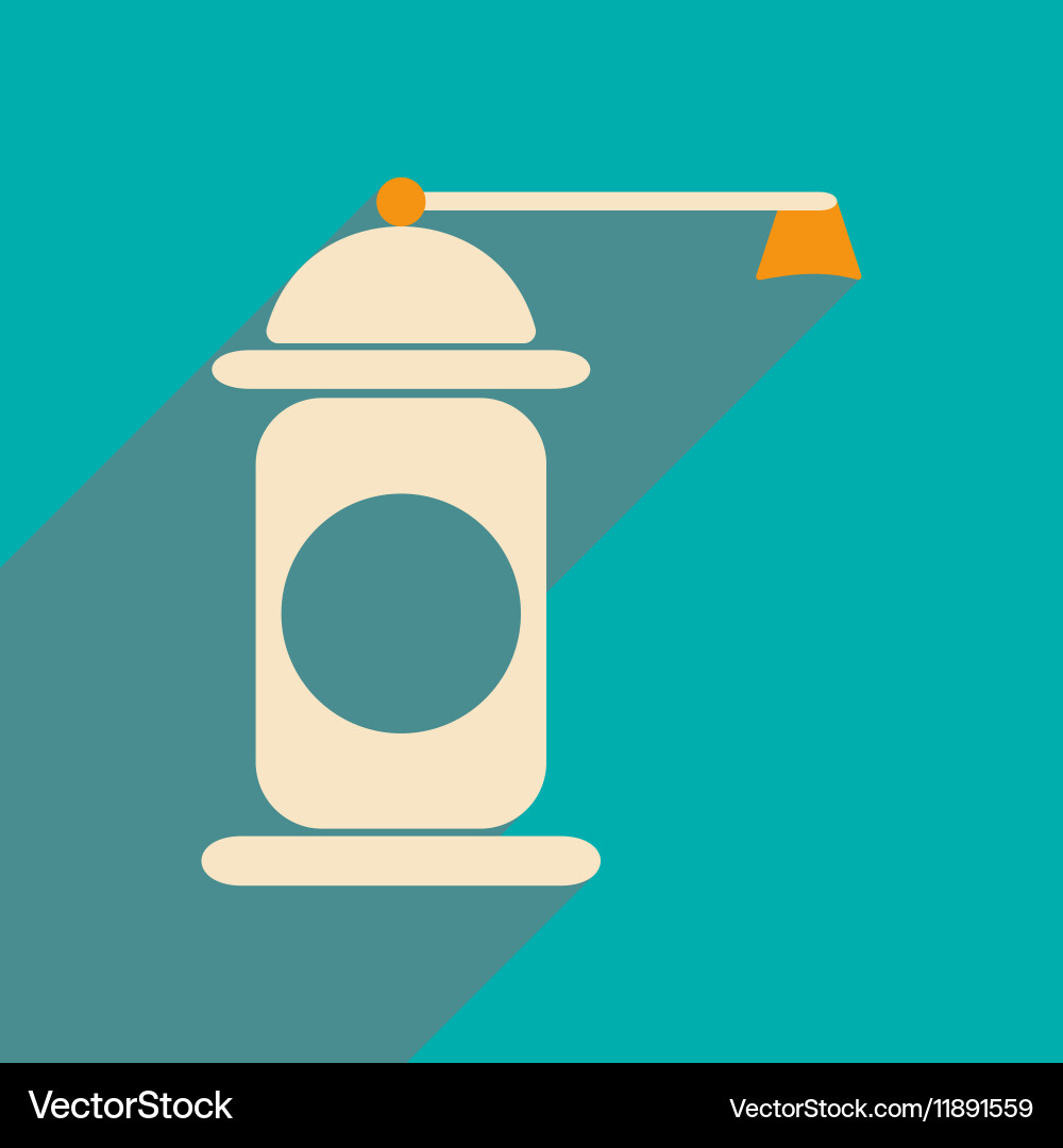 Flat with shadow icon and mobile application Vector Image