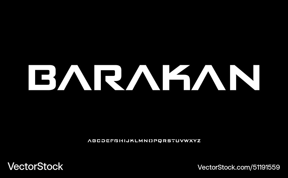 Hi tech font futuristic modern display typeface Hi tech font futuristic modern display typeface vector image