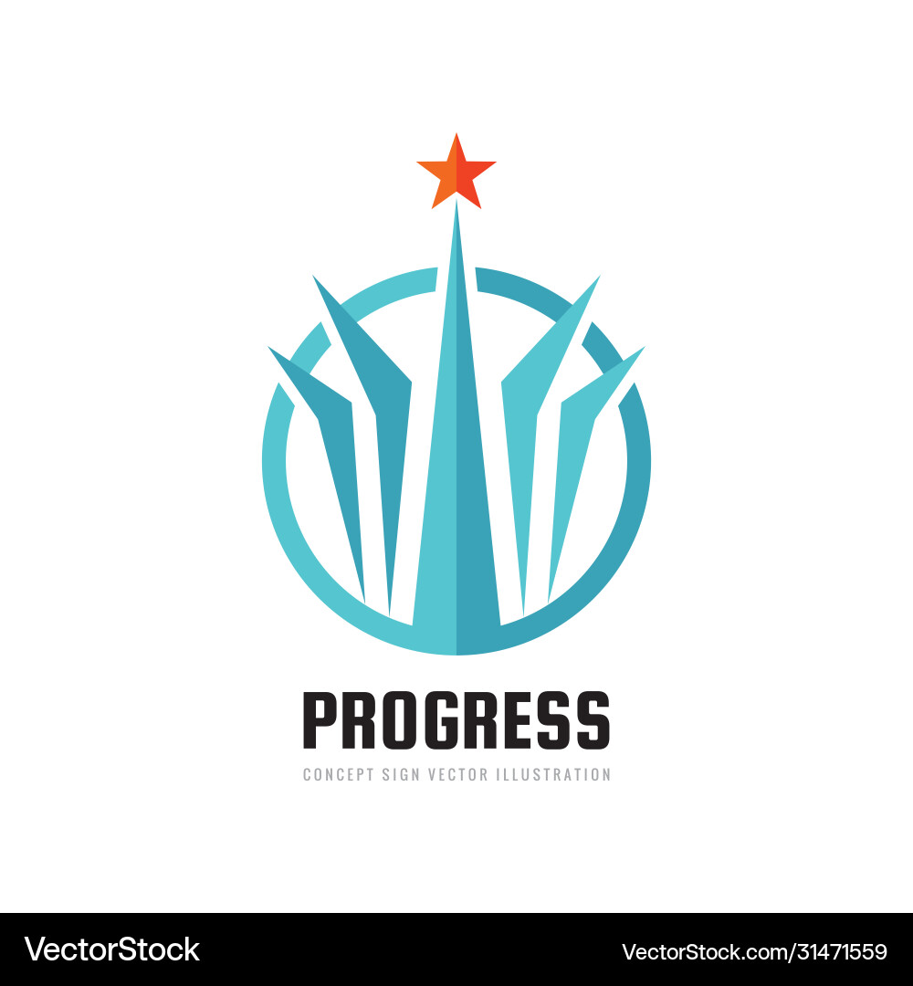 Progress - abstract logo design elements Progress - abstract logo design elements vector image