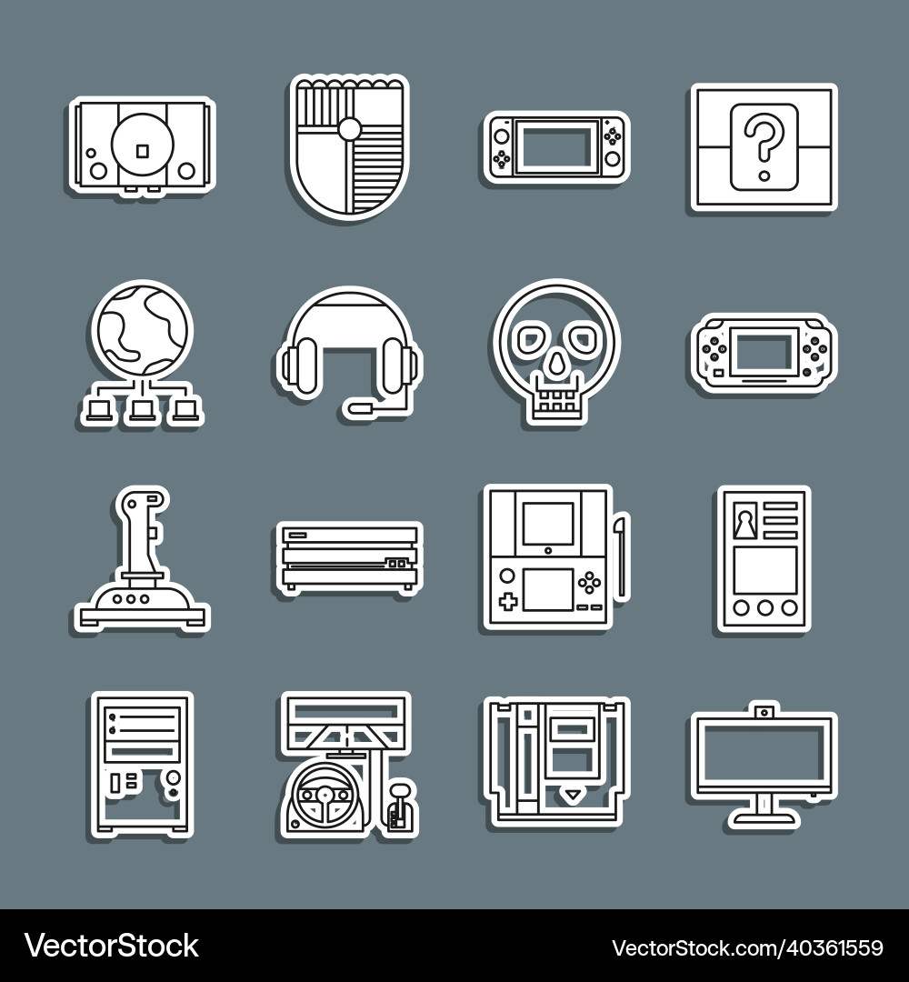 Set line computer monitor create account screen Set line computer monitor create account screen Vector Image