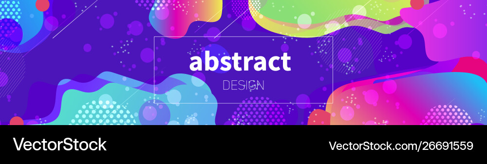Web banner template with space shining effect Vector Image