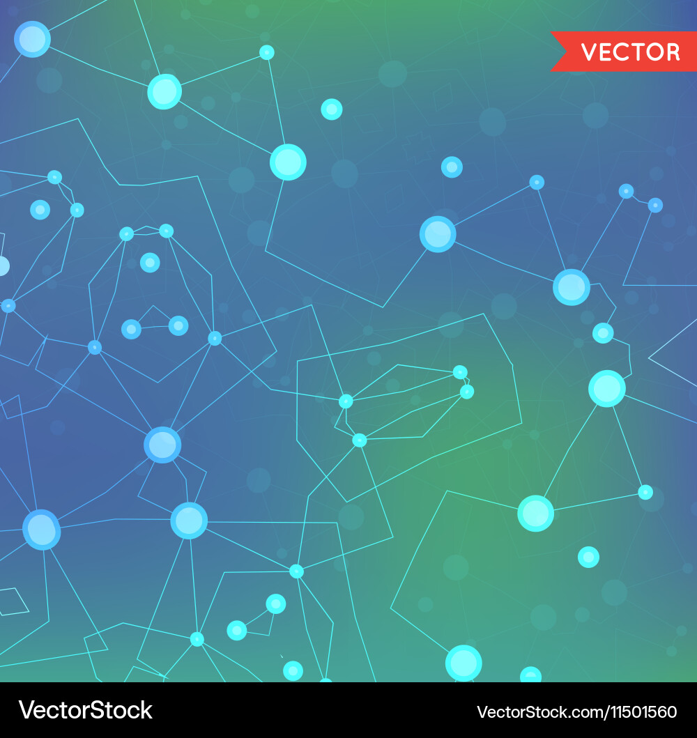Abstract background with particles structure vector image
