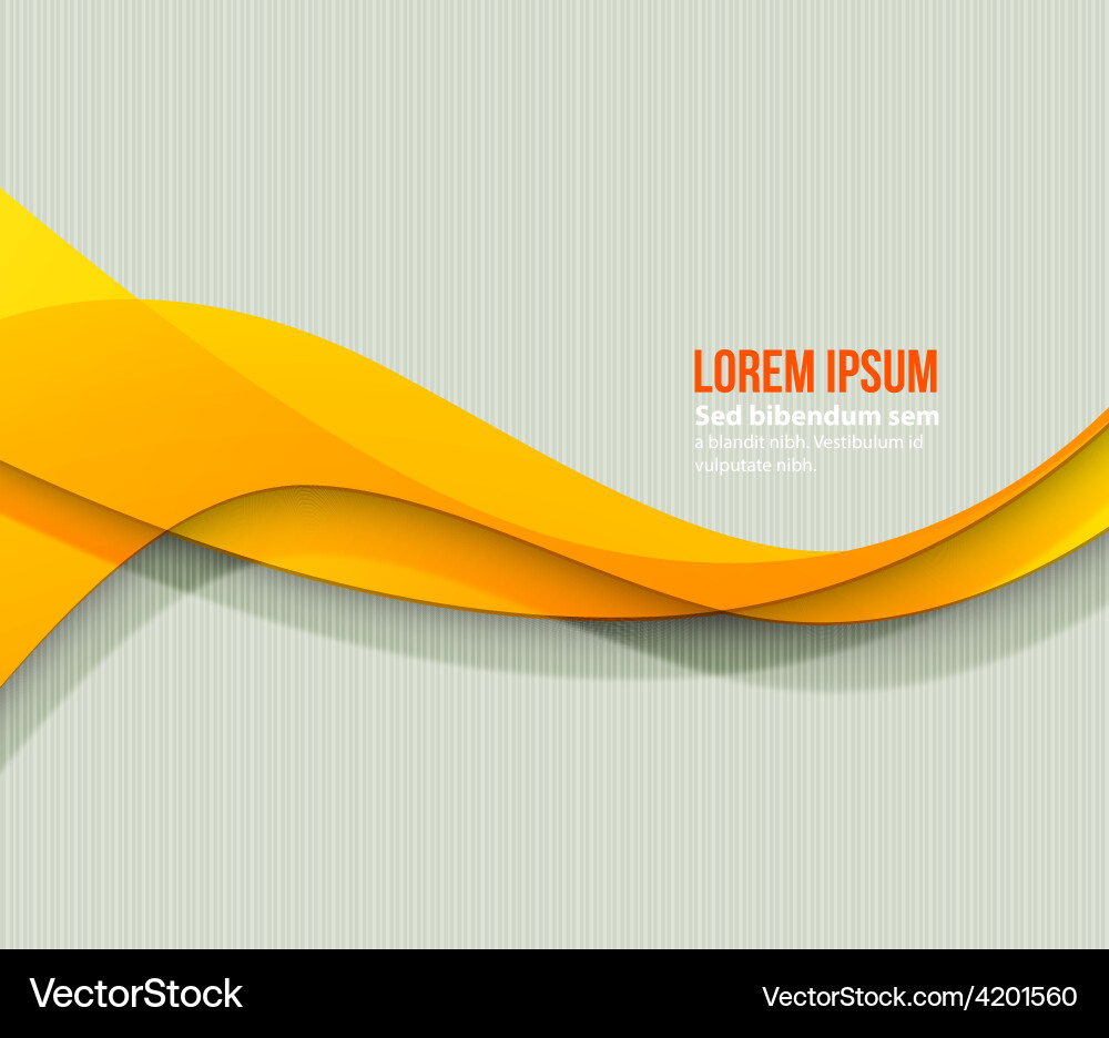 Abstract curved lines background template vector image